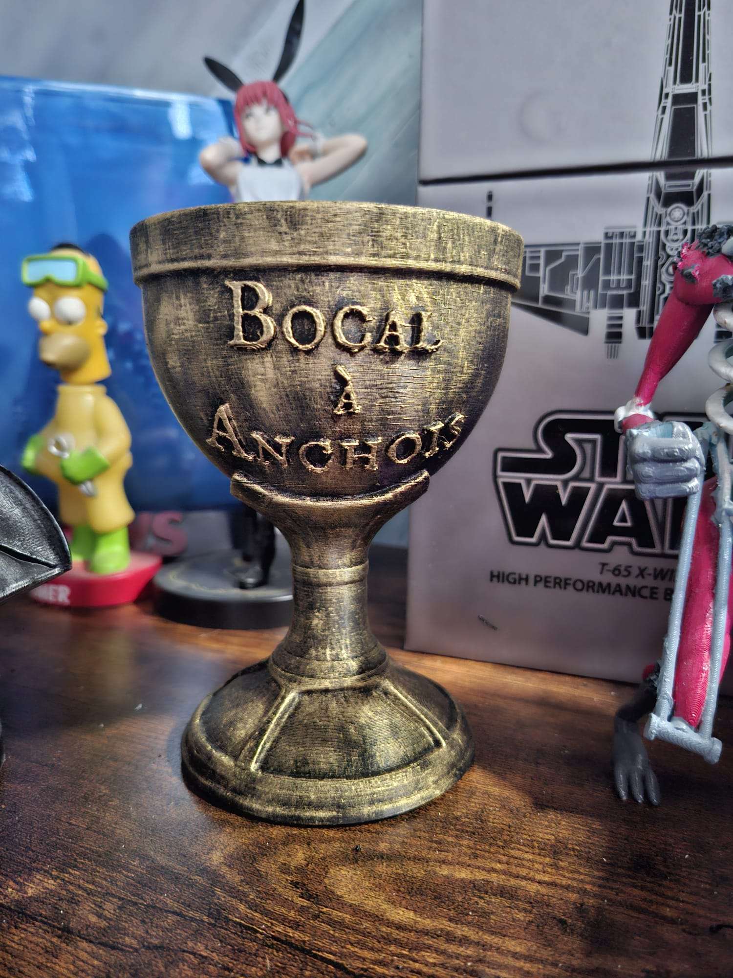 Bocal à Anchois – Graal de Perceval Réplique Kaamelott en impression 3D peinte à la main