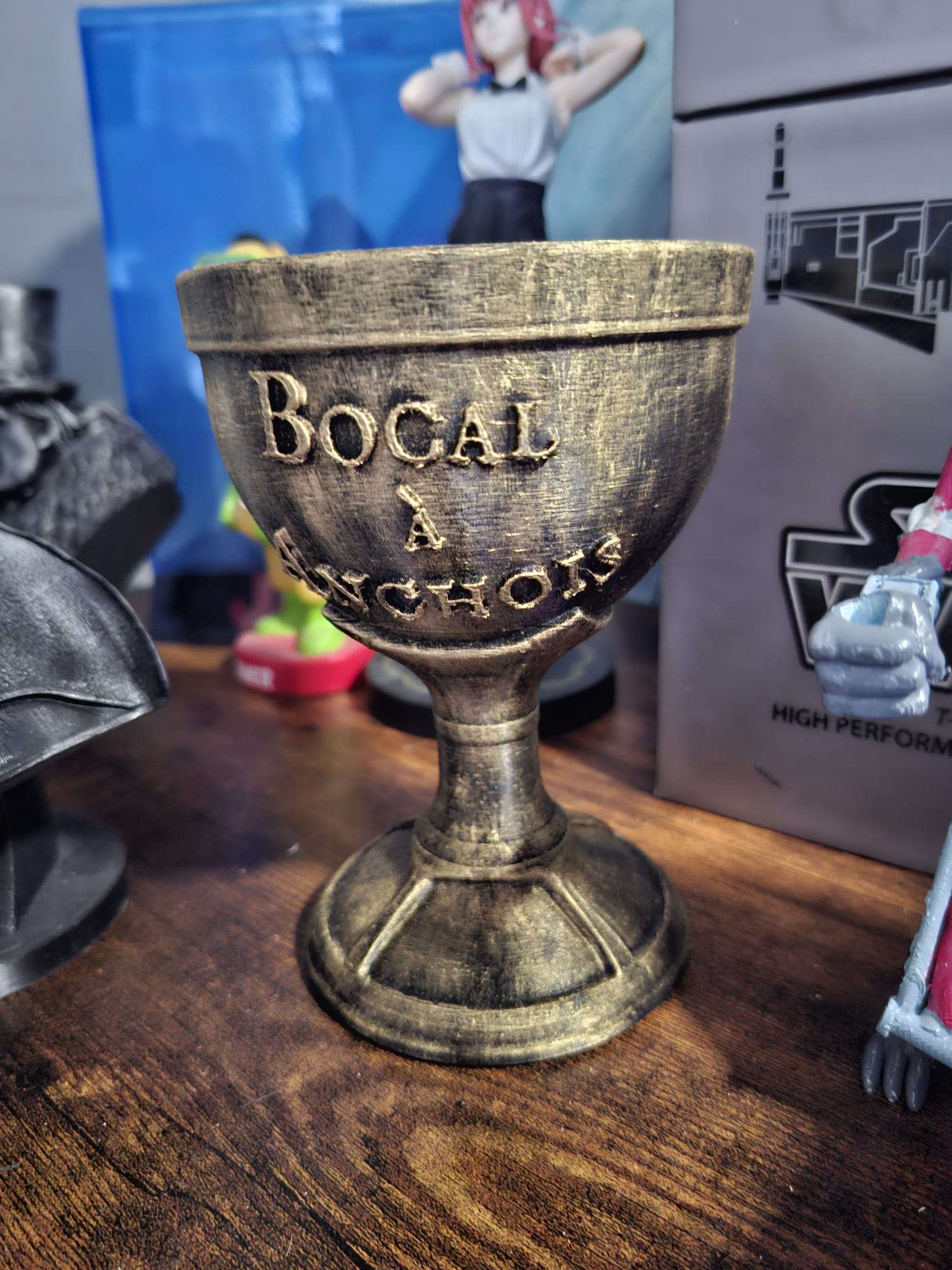 Bocal à Anchois – Graal de Perceval Réplique Kaamelott en impression 3D peinte à la main