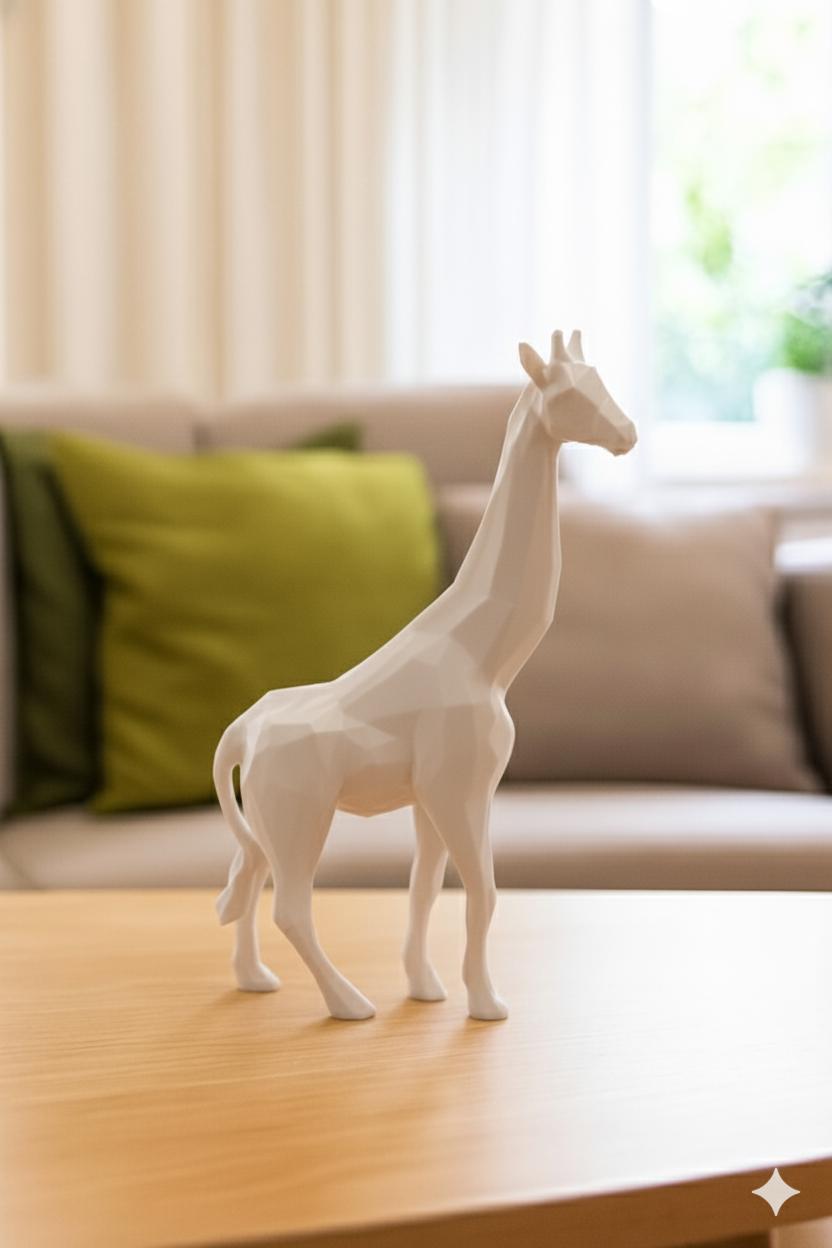 Sculpture Girafe Origami 3D - Décoration Moderne