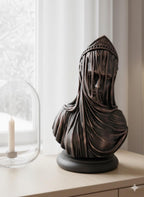 Statue Vierge Voilée 3D - Sculpture Sacrée Religieuse