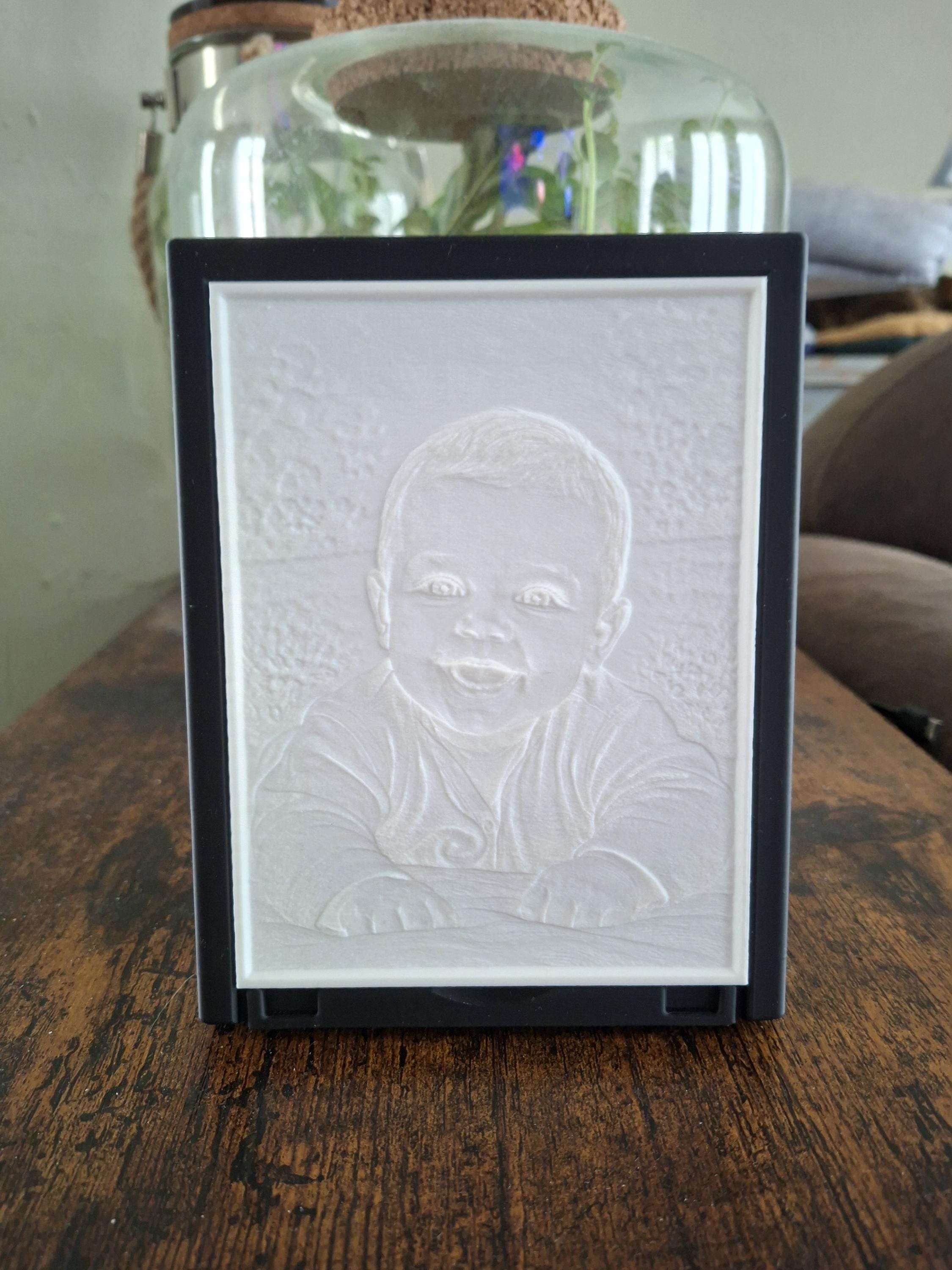 Lampe Photo Personnalisée – Veilleuse Lithophanie à LED – Cadeau Souvenir