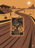 Carte Tarot "Le Pilote de Moto" - Tarot des Métiers Cuivre & Noir - Déco Biker