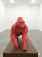 Statue Gorille Low Poly 3D - Sculpture Origami