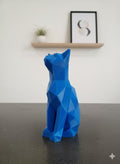 Statue Chat Origami 3D - Figurine Low Poly Moderne