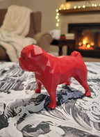 Figurine Carlin Low Poly 3D - Sculpture Géométrique
