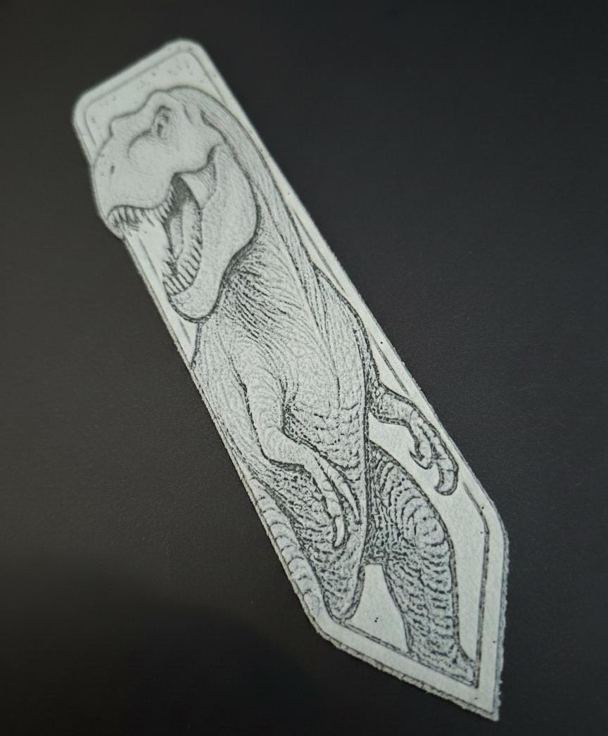 Marque-Page T-Rex Dinosaure 3D - Cadeau Lecteur Geek