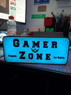 Enseigne LED Gamer Zone RGB 3D - Déco Gaming Setup