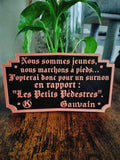 Cadre Kaamelott Citation "Les Petits Pédestres" - Déco Murale Humour - Impression 3D