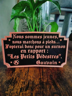 Cadre Kaamelott Citation "Les Petits Pédestres" - Déco Murale Humour - Impression 3D