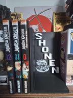 Serre-Livres Manga 3D – Support Livres Anime Noir & Blanc – Déco Otaku