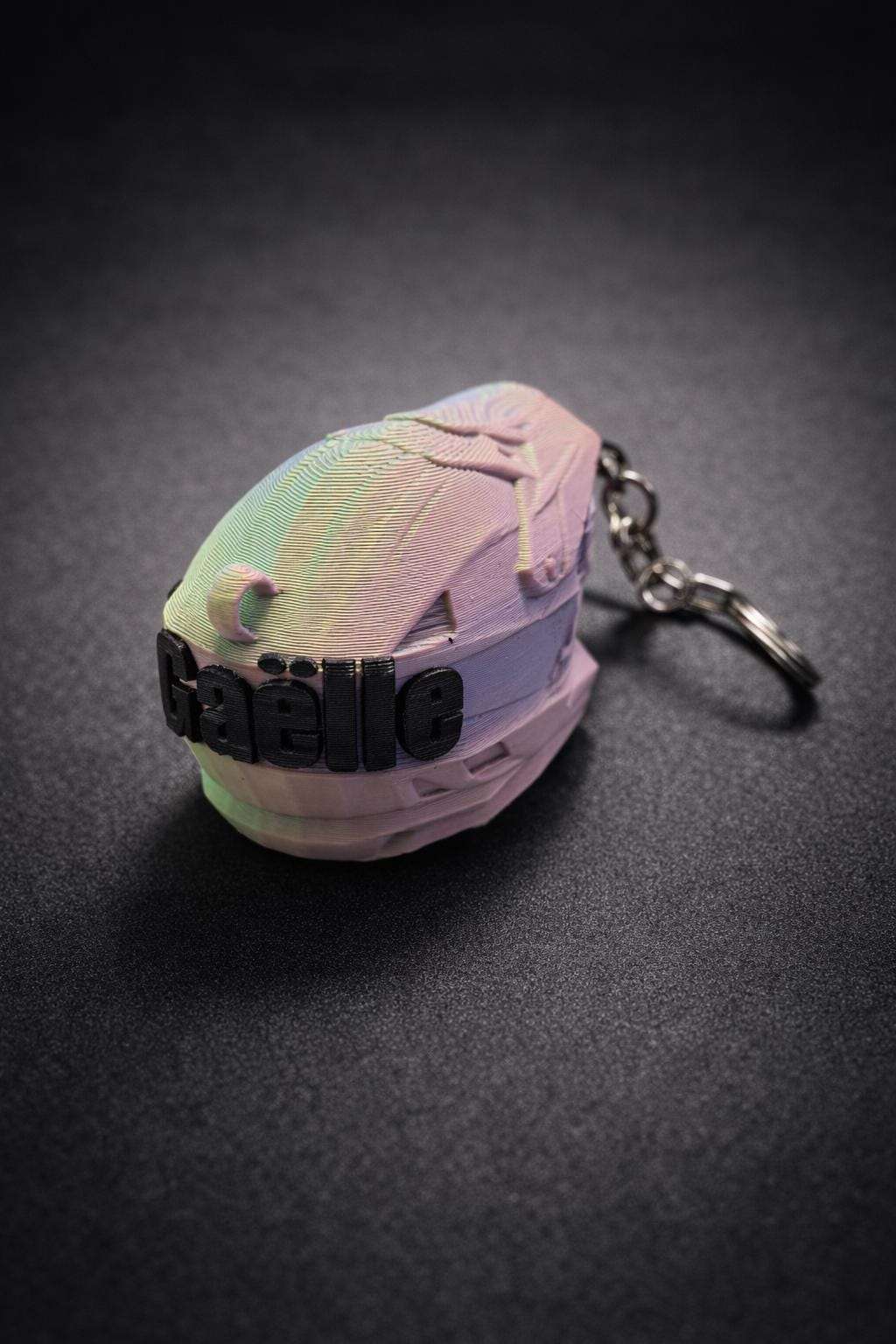 Porte-Clés Casque Motocross 3D - Cadeau Motard Cross