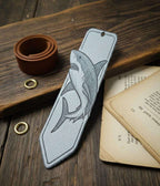Marque-Page Requin 3D - Style Gravure Relief Océan