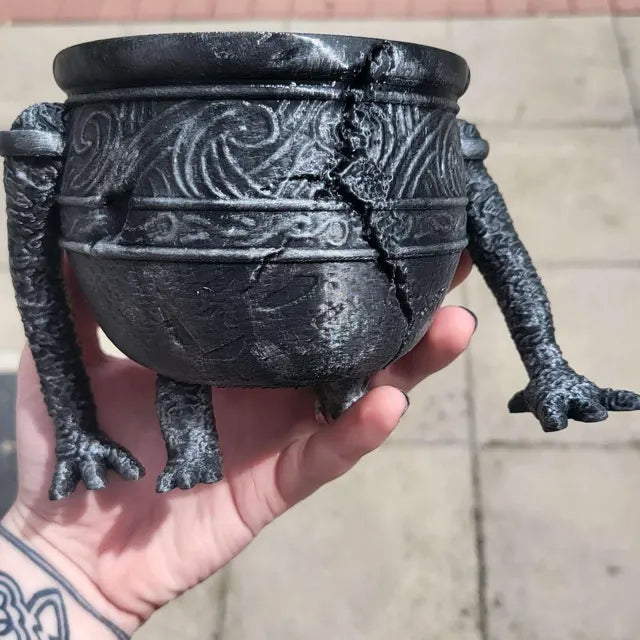 Cache-Pot Alexander 3D - Sculpture Décorative Métallisée