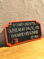 Plaque Murale Eminem Stan 3D - Citation "Name Her Bonnie" - Déco Rap