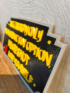 Plaque Murale Eminem Lose Yourself 3D - Citation Motivante Rap