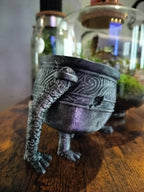 Cache-Pot Alexander 3D - Sculpture Décorative Métallisée