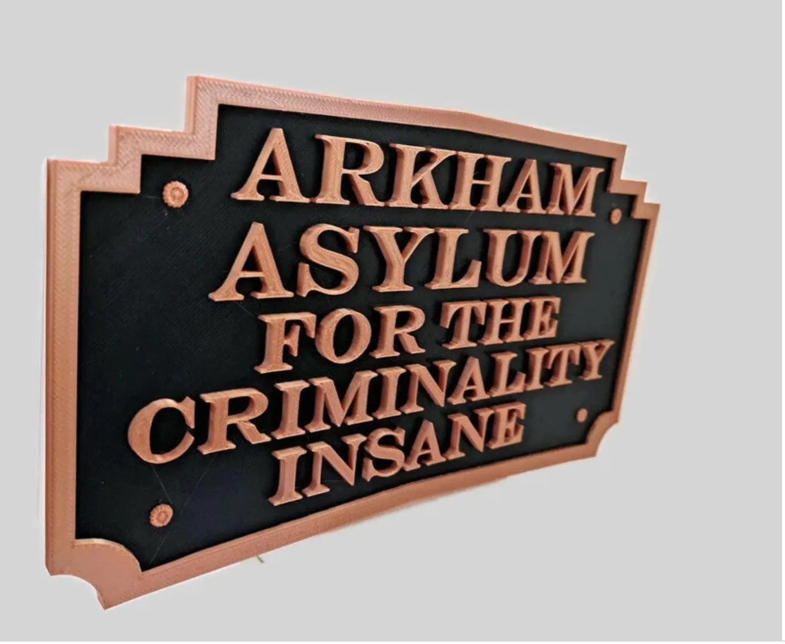 Cadre Arkham Asylum 3D - Décoration Murale Batman