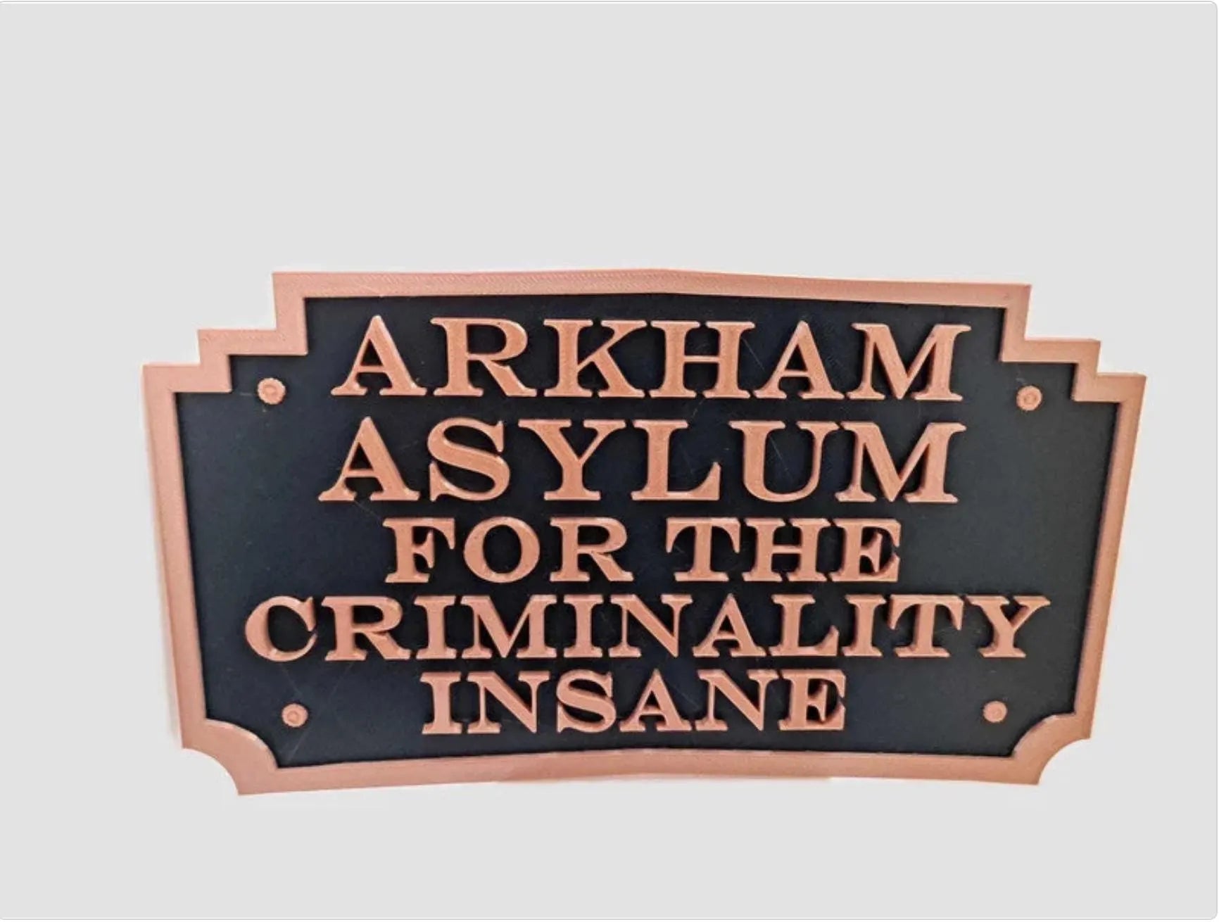 Cadre Arkham Asylum 3D - Décoration Murale Batman
