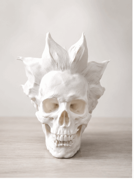 Crâne de Rick Sanchez – Figurine 3D à peindre ou décoration